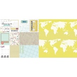Лист скрапбумаги Webster's Pages Right Now, 30х30 см, двусторонняя