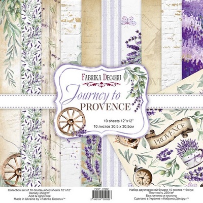 Набор скрапбумаги Journey to Provence, ТМ Фабрика Декора