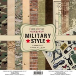 Набор скрапбумаги Military style 30,5x30,5 см, ТМ Фабрика Декора