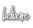 Ножи для вырубки от Memory Box - Believe Jotted Script