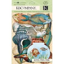 Наклейки от K&Company: Морские животные, кардсток, Путешествие