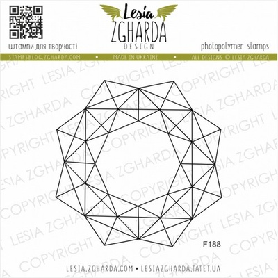 Акриловый штамп Lesia Zgharda F188 Геометрія
