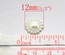 Цветок, имитация жемчуга, 12мм, цвет молочный, 10 шт.