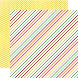 Лист скрапбумаги от Echo Park - Candy Stripe, 30х30 см