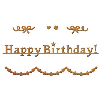 Ножи от Spellbinders – Happy Birthday Garland