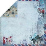 Лист двусторонней скрапбумаги Fabscraps - Romantic Travel Double-Sided Paper - Travel Culture 2, 30х30 см