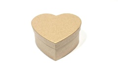 Заготовка коробки из папье-маше от Scrapberry's - Сердце, 9 x 4,5 cм