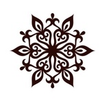 Акриловый штамп Christmas Stamp SR060 Снежинка, размер 5 * 4,4 см