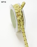 Лента CHENILLE/CENTER DOT, цвет OLIVE/SAGE, ширина 9,5мм, длина 90см