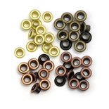 Люверсы - WeRM - Copper Warm Metal, 60 штук, 4 оттенка