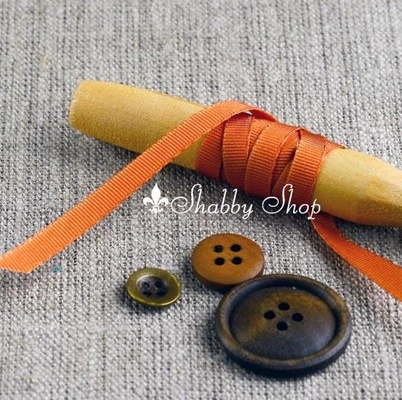 Лента American Crafts кирпичного цвета, ширина 6,35мм, 90 см