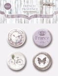 Набор скрап-фишек для скрапбукинга от Scrapmir - French Provence, 4шт