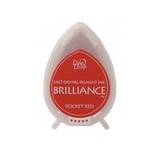 Чернила для штампинга Tsukineko - Brilliance Dew Drops Rocket Red