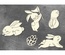Набір чипбордів Sweet bunny 10х15 см #708, колір молочний, ТМ Фабрика декору