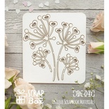 Чипборд ScrapBox - Укроп с сердечками