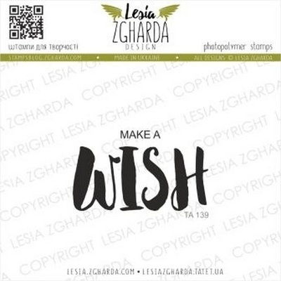 Акриловый штамп Lesia Zgharda Make a WISH TA139