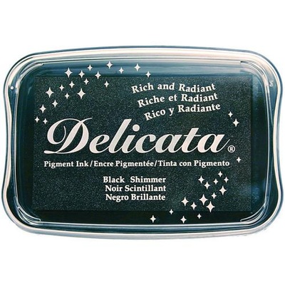 Чернила Tsukineko Delicata Ink Pad - Black Shimmer