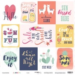 Лист односторонней бумаги от Scrapmir - Cards из коллекции Summer, 30x30 см