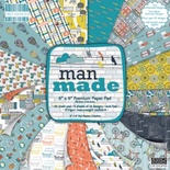 Набор бумаги от First Edition - Man Made, 15х15 см, 16 листов