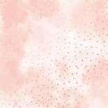 Аркуш одностороннього паперу з фольгуванням, дизайн Golden Drops,Vintage pink water, 30,5см х 30,5см, ТМ Фабрика Декору