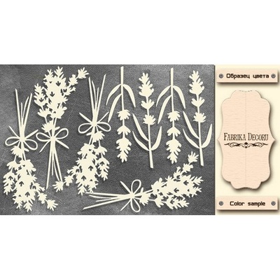 Набор чипбордов TM Fabrika Decoru Lavender Provence 2, FDCH-285, цвет молочный