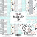 Набор скрапбумаги Scandi Baby Boy, 20x20 см, ТМ Фабрика Декору