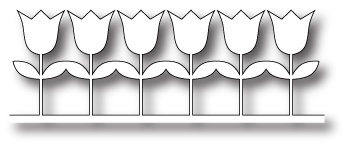 Нож для вырубки от Memory Box - Tulip Border