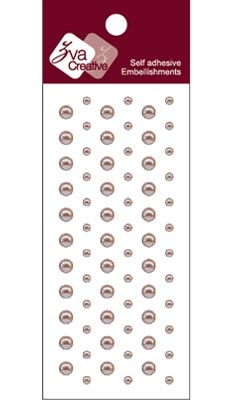 Клеевые половинки жемчужин Dots Pearl - Taupe, 69 шт