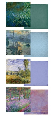 Набор двусторонней скрапбумаги от Paper House -Impressions Paper Pad, 30,5x30,5 см, 24 шт