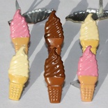 Набор брадсов Eyelet Outlet - Soft Ice Cream Brads, 12 штук
