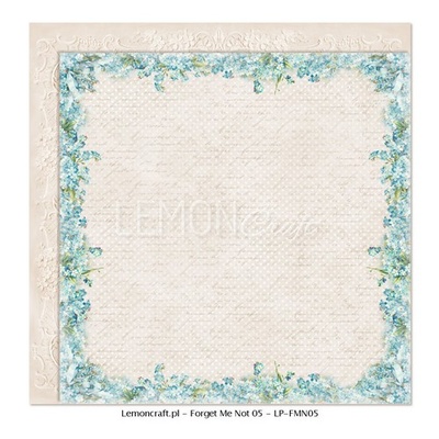 Лист двусторонней бумаги для скрапбукинга LemonCraft -  Forget Me Not 05