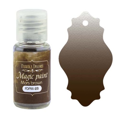 Сухая краска Magic paint - Фабрика Декора - Марс коричневый, 15мл