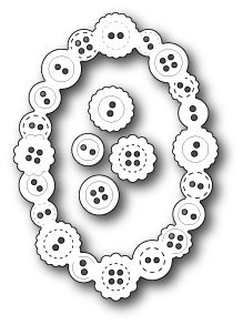 Нож для вырубки от Poppystamps - Button Oval