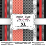 Набор скрапбумаги - Backgrounds 4 XL, 30x30 см, ТМ Фабрика Декора
