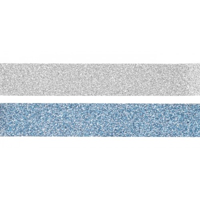 Набор лент самоклеящихся блестящих с клеевым слоем Silver and Blue, 2 шт по 3 м, TM Santi