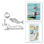 Ножи от Spellbinders - Die D-Lites Fishing Trip Etched Dies
