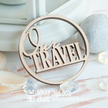 Деревянные фишки ScrapBox - Надпись Our travel Wfi-002