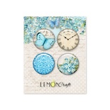 Фишки LemonCraft - Forget Me Not Buttons, на клеевой основе
