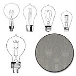 Набор высечек от Maya Road -  Eureka Light Bulb Transparencies - White