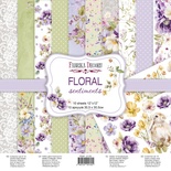 Набір паперу для скрапбукінгу Floral Sentiments 30.5x30.5см, 10 аркушів, ТМ Фабрика Декору