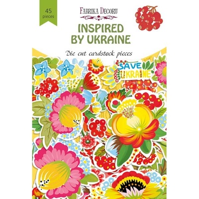 Набір висічок Inspired by Ukraine, 45 шт, ТМ Фабрика Декору