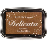 Чернила Tsukineko Delicata Ink Pad - Golden Glitz