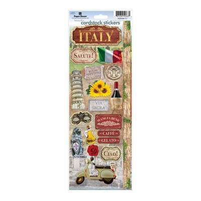 Наклейки от Paper House-Italy Cardstock Stickers, Италия, 12 шт, 12X33 см