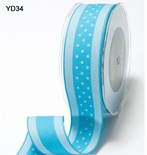 Лента от May Arts - TURQUOISE, 3,8 см,  цвет голубой, длина 90 см