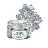 Краска с глиттером Shimmer paint, цвет Серебро, ТМ Фабрика Декора, 30 мл