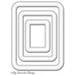 Лезвие My Favorite Things - Die-namics Stitched Rounded Rectangle Frames, 3 шт.