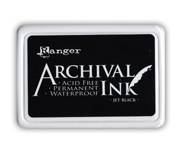 Архивные чернила Ranger - Archival Ink Pads - Jet Black, черные