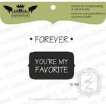 Набор акриловых штампов Lesia Zgharda TA109 Forever you're my favorite