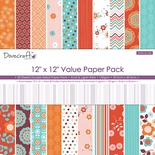 Набор  двусторонней скрапбумаги от  Dovecraft - More or Less Value Pack, 30x30 см, 30 шт