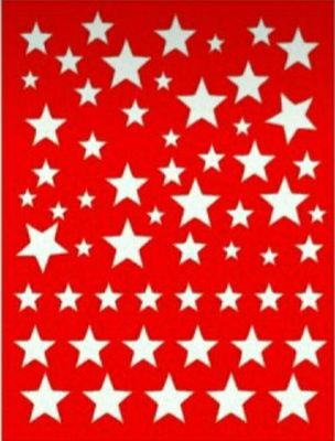 Трафарет - Фон звезды 5, 15*20см